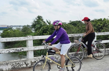 Đạp xe 1 vòng cù lao An Bình