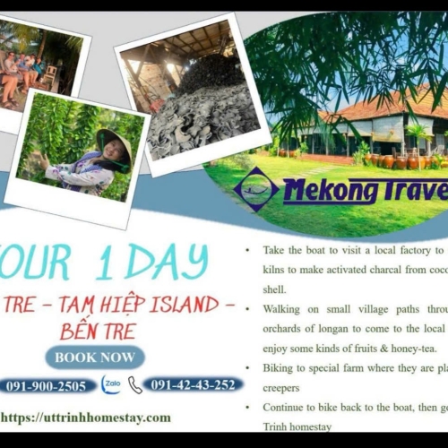 (1 NGÀY) TOUR CÙ LAO TAM HIỆP (BẾN TRE)